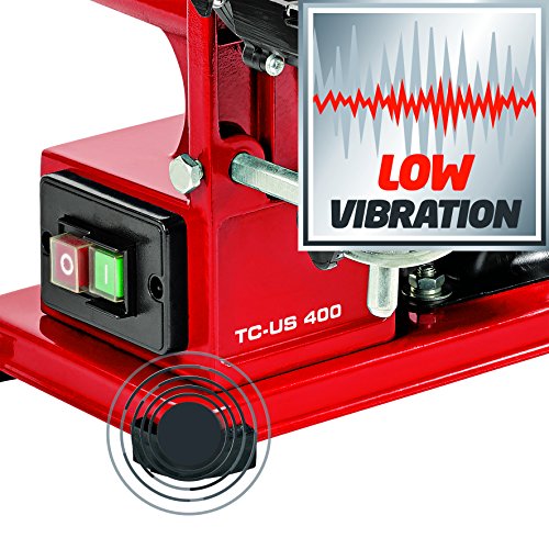 Einhell 4419255 TC-US 400 - Lijadora de plato, banda pivotable con tope, función de lijado de disco y banda