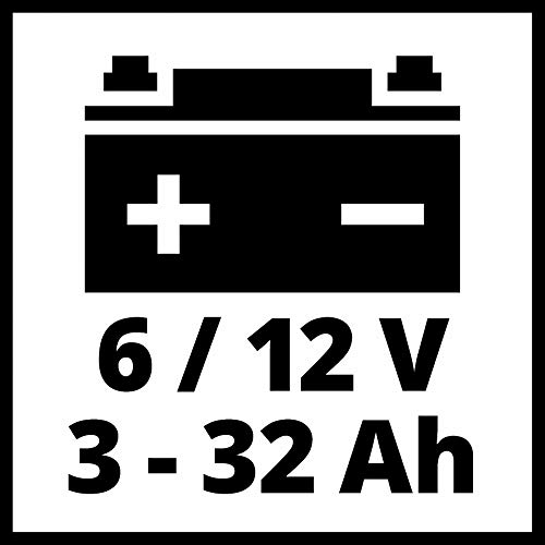 Einhell CE-BC 1 M, Cargador de baterías (con control por microprocesador para los más distintos tipos de baterías, entre otros automóviles/motos, corriente de carga máx. 1 amperio)