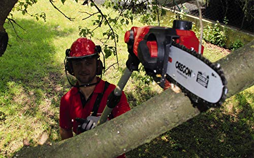 Einhell Expert 3410810 Motosierra telescópica de altura GE-CL 18 Li T Solo, espada/cadena Oregon, longitud de corte 17 cm, velocidad de corte 3.76 m/s, color rojo y negro