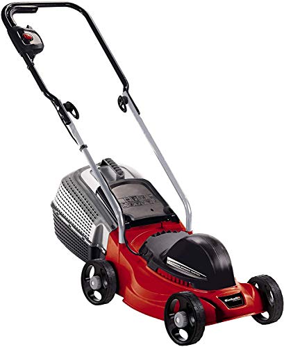 Einhell GC-EM 1030/1 - Cortacésped eléctrico (1000W, altura de corte 3 niveles | 25-60 mm , ancho de corte 30 cm, hasta 250m² de jardín, 28L de capacidad de bolsa) (ref.3400240)