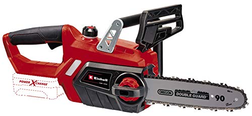 Einhell GE-LC 18/25 Li - Solo - Motosierra a batería Power X-Change 18 V, longitud de corte: 23 cm, velocidad de corte: 4.3 m/s, cadena y espada Oregon