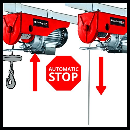 Einhell Polipasto TC de EH 250, Capacidad de Carga 250 kg, 230 V, 500 W, hub Altura 11,5 m, 12 m de alambre cuerda (ref. 2255130)