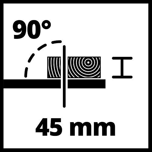 Einhell Sierra de mesa circular TC-TS 200 (máx. 800 W, motor de inducción de bajo mantenimiento, Ø200 x ø16 mm hoja, tope en ángulo (+/- 60°), hoja de la sierra puede inclinarse 45°)