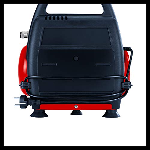 Einhell TH-AC 190/6 OF - Compresor de aire, 8 bar, depósito 6 l, aspiración 185 l /min, 1100 W, 230 V, color rojo y negro Einhell TH-AC 190/6 OF - Compresor de aire, 8 bar, depósito 6 l, aspiración 185 l /min, 1100 W, 230 V, color rojo y negro