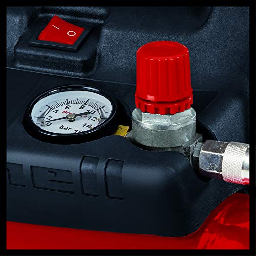 Einhell TH-AC 190/6 OF - Compresor de aire, 8 bar, depósito 6 l, aspiración 185 l /min, 1100 W, 230 V, color rojo y negro Einhell TH-AC 190/6 OF - Compresor de aire, 8 bar, depósito 6 l, aspiración 185 l /min, 1100 W, 230 V, color rojo y negro