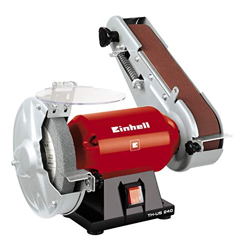 Einhell TH-US 240 - Esmeriladora combinada, 4 patas de goma antideslizantes, 230 V, 240 W (ref. 4466150)