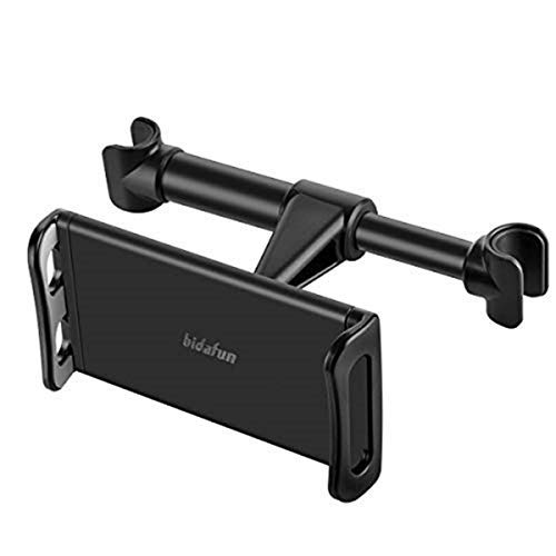 EINWEG Bidafun Car headrest tablet holder card holder, car rear seat headrest holder, for all 4’-12.7 inch smartphones and tablets - black EINWEG Bidafun Car headrest tablet holder card holder, car rear seat headrest holder, for all 4’-12.7 inch smartphones and tablets - black