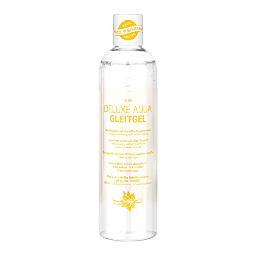 EIS, Lubricante Deluxe Aqua vainilla, efecto de larga duración acuoso, 300ml