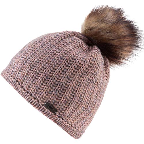 Eisbär Aurelie Lux MÜ Gorro, Mujer, Rosa-h.Braun, Talla única Eisbär Aurelie Lux MÜ Gorro, Mujer, Rosa-h.Braun, Talla única