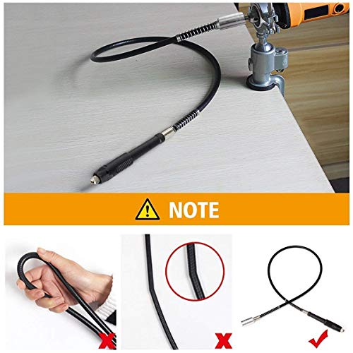 Eje Flexible para Taladro Dre-mel Wen Roybi Herramienta Giratoria Poweka para Amoladora Eléctrica Mandril sin Llave Eje Flexible para Taladro Dre-mel Wen Roybi Herramienta Giratoria Poweka para Amoladora Eléctrica Mandril sin Llave
