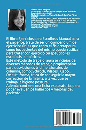 EJERCICIOS PARA ESCOLIOSIS: MANUAL PARA EL PACIENTE