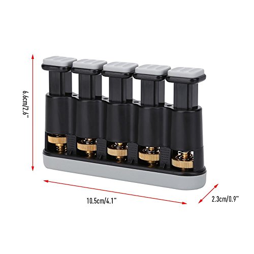 Ejercitador de Dedo, Entrenador de Dedos Mano Variable Dedo Fuerza Tensión Ejercicio Agarre para Guitarra Piano(Gris) Ejercitador de Dedo, Entrenador de Dedos Mano Variable Dedo Fuerza Tensión Ejercicio Agarre para Guitarra Piano(Gris)