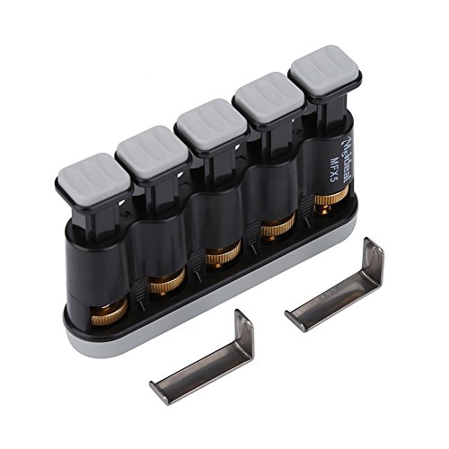 Ejercitador de Dedo, Entrenador de Dedos Mano Variable Dedo Fuerza Tensión Ejercicio Agarre para Guitarra Piano(Gris) Ejercitador de Dedo, Entrenador de Dedos Mano Variable Dedo Fuerza Tensión Ejercicio Agarre para Guitarra Piano(Gris)