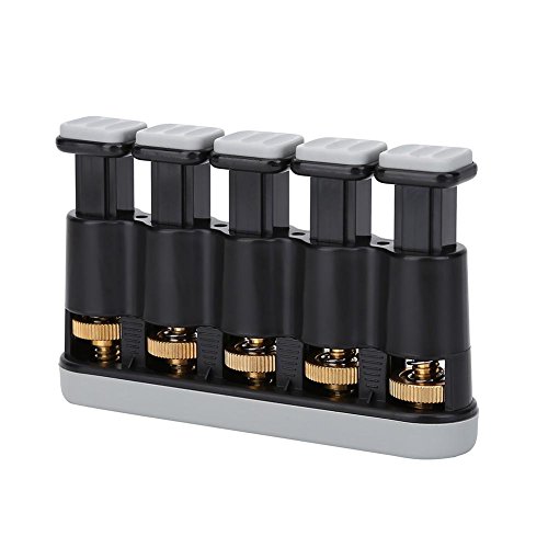 Ejercitador de Dedo, Entrenador de Dedos Mano Variable Dedo Fuerza Tensión Ejercicio Agarre para Guitarra Piano(Gris) Ejercitador de Dedo, Entrenador de Dedos Mano Variable Dedo Fuerza Tensión Ejercicio Agarre para Guitarra Piano(Gris)
