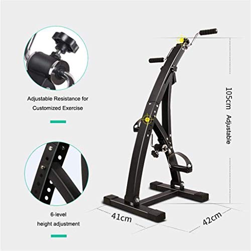 Ejercitador de Pedal Interior con Monitor, Pastel de Bicicleta de Ejercicios Ancianos para la rehabilitación de Las extremidades Superiores e Inferiores. DDLS