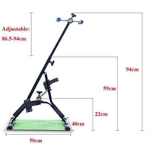 Ejercitador de piernas y brazos plegables, bicicleta de pedales de ejercicios ajustables, equipo de ejercicios para personas mayores y recuperación de ancianos Ejercitador de piernas y brazos plegables, bicicleta de pedales de ejercicios ajustables, equipo de ejercicios para personas mayores y recuperación de ancianos