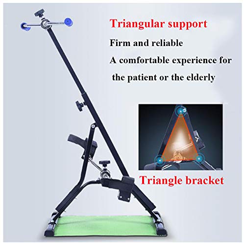 Ejercitador de piernas y brazos plegables, bicicleta de pedales de ejercicios ajustables, equipo de ejercicios para personas mayores y recuperación de ancianos