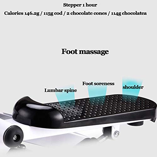 Ejercitador Stepper Cardio Fitness Multifuncional, Máquina De Ejercicios Aeróbicos para Caminar En Casa con Cuerda Elástica, Cinta De Correr Muda Plegable, Capacidad De Carga De 120 Kg