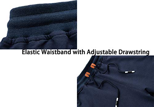 EKLENTSON Pantalones Cortos Casuales de algodón 3/4 para Hombre Transpirables para Correr Gimnasio con Bolsillo con Cremallera Color Gris Tamaño W40 EKLENTSON Pantalones Cortos Casuales de algodón 3/4 para Hombre Transpirables para Correr Gimnasio con Bolsillo con Cremallera Color Gris Tamaño W40