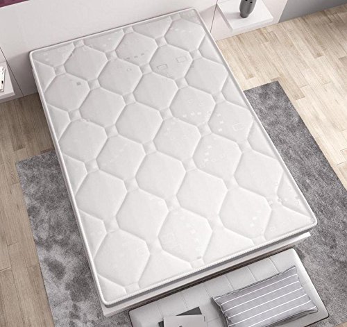 El Almacen del Colchon - Colchón espumación, Modelo Star, 80 x 190 x 15cm - Todas Las Medidas, Blanco y Gris El Almacen del Colchon - Colchón espumación, Modelo Star, 80 x 190 x 15cm - Todas Las Medidas, Blanco y Gris