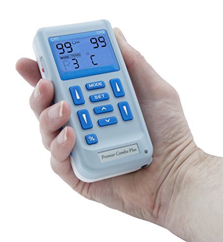 El dispositivo TENS combinado con estimulador muscular Premier Plus es fácil de recargar con dos canales y dispone de 30 programas preestablecidos para aliviar el dolor y regenerar los músculos. El dispositivo TENS combinado con estimulador muscular Premier Plus es fácil de recargar con dos canales y dispone de 30 programas preestablecidos para aliviar el dolor y regenerar los músculos.