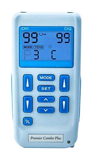 El dispositivo TENS combinado con estimulador muscular Premier Plus es fácil de recargar con dos canales y dispone de 30 programas preestablecidos para aliviar el dolor y regenerar los músculos. El dispositivo TENS combinado con estimulador muscular Premier Plus es fácil de recargar con dos canales y dispone de 30 programas preestablecidos para aliviar el dolor y regenerar los músculos.