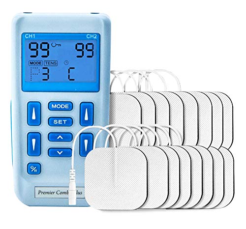 El dispositivo TENS combinado con estimulador muscular Premier Plus es fácil de recargar con dos canales y dispone de 30 programas preestablecidos para aliviar el dolor y regenerar los músculos. El dispositivo TENS combinado con estimulador muscular Premier Plus es fácil de recargar con dos canales y dispone de 30 programas preestablecidos para aliviar el dolor y regenerar los músculos.