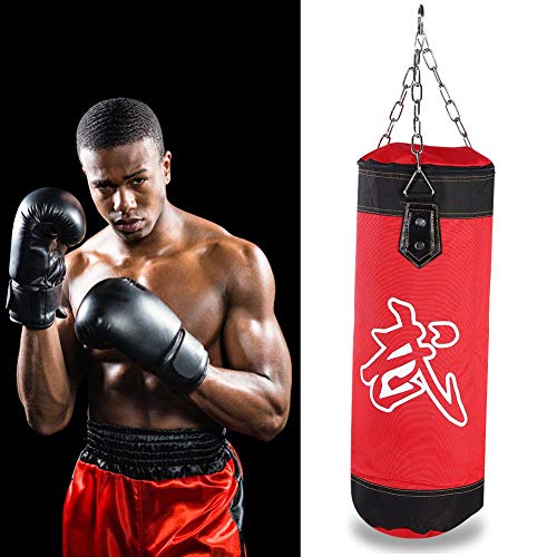 El nuevo saco de arena de boxeo Colgante de lienzo Boxeo Saco de arena Entrenamiento Gancho de boxeo Saco de arena Patada Modelo hueco con gancho de cadena de hierro Hebilla de seguridad(0.8 m-rojo) El nuevo saco de arena de boxeo Colgante de lienzo Boxeo Saco de arena Entrenamiento Gancho de boxeo Saco de arena Patada Modelo hueco con gancho de cadena de hierro Hebilla de seguridad(0.8 m-rojo)