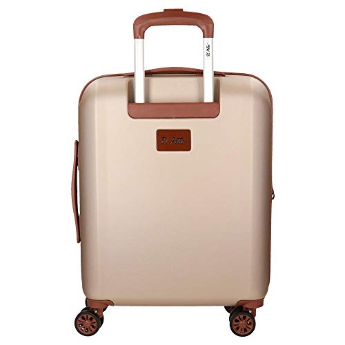 El Potro Ocuri Maleta de cabina Beige 40x55x20 cms Rígida ABS Cierre TSA 37L 3,3Kgs 4 ruedas dobles Extensible Equipaje de Mano