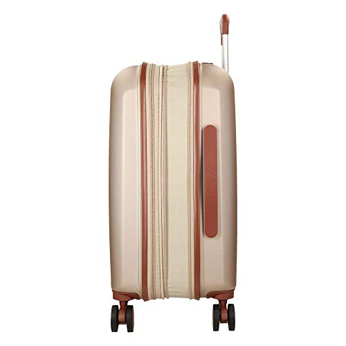 El Potro Ocuri Maleta de cabina Beige 40x55x20 cms Rígida ABS Cierre TSA 37L 3,3Kgs 4 ruedas dobles Extensible Equipaje de Mano