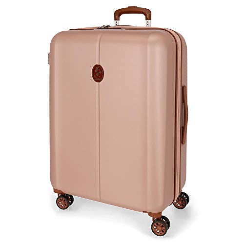 El Potro Ocuri Maleta Grande Rosa 49x70x28 cms Rígida ABS Cierre TSA 81L 4Kgs 4 Ruedas Dobles Extensible El Potro Ocuri Maleta Grande Rosa 49x70x28 cms Rígida ABS Cierre TSA 81L 4Kgs 4 Ruedas Dobles Extensible