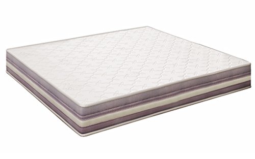 elalmacendelcolchon Colchón viscoelástico Modelo Premium, 105 x 190 x 20cm - Todas Las Medidas, Blanco y Lila elalmacendelcolchon Colchón viscoelástico Modelo Premium, 105 x 190 x 20cm - Todas Las Medidas, Blanco y Lila