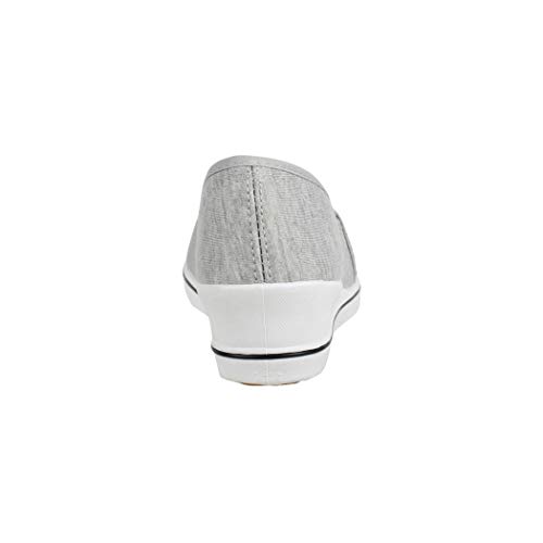 Elara Bailarina Mujer Tacón Cuña Deportivo Slipper Chunkyrayan Gris Claro 483-Y Lt.Grey-40 Elara Bailarina Mujer Tacón Cuña Deportivo Slipper Chunkyrayan Gris Claro 483-Y Lt.Grey-40