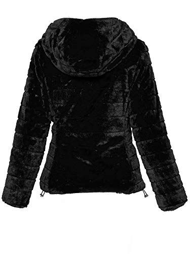 Elara Chaqueta Reversible para Damas Chunkyrayan DV-222-1 Black 40 (L)