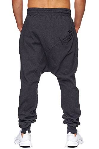 Elara Pantalones de Chándal Hombre Cómodo Relajado Harem Chunkyrayan Antracita P-501 Anthrazit-S Elara Pantalones de Chándal Hombre Cómodo Relajado Harem Chunkyrayan Antracita P-501 Anthrazit-S