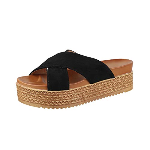 Elara Sandalia Mujer con Plataforma Alta Chunkyrayan Negro TH82240 Black-40 Elara Sandalia Mujer con Plataforma Alta Chunkyrayan Negro TH82240 Black-40