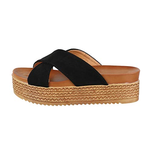Elara Sandalia Mujer con Plataforma Alta Chunkyrayan Negro TH82240 Black-40 Elara Sandalia Mujer con Plataforma Alta Chunkyrayan Negro TH82240 Black-40