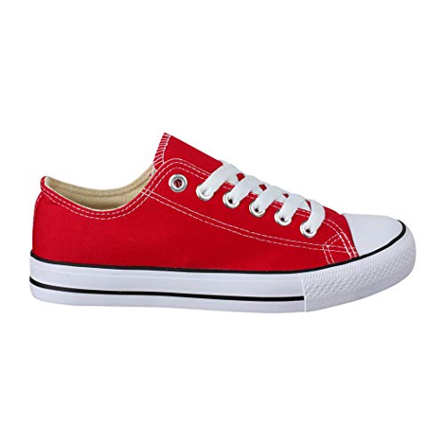 Elara Zapatos Unisex Deportivas Chunkyrayan Rojo Nuevo BenkeyB Red-41