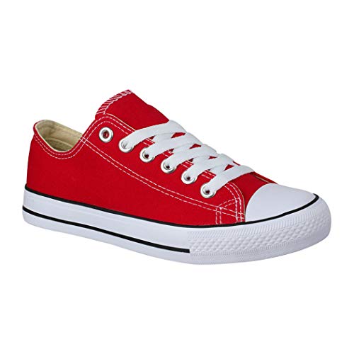 Elara Zapatos Unisex Deportivas Chunkyrayan Rojo Nuevo BenkeyB Red-41