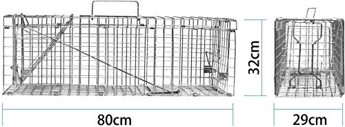 Elbe Jaula de Captura, Trampa para roedores, múltiple,80x32x29 cm_MAF03 Elbe Jaula de Captura, Trampa para roedores, múltiple,80x32x29 cm_MAF03
