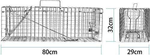 Elbe Jaula de Captura, Trampa para roedores, múltiple,80x32x29 cm_MAF03