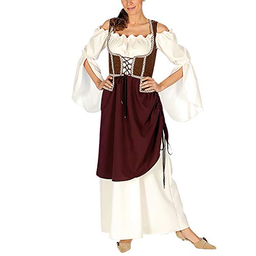 Elbenwald Maid Mujer casera Mercado de Las Damas Traje Medieval Viste con el corpiño y Sobrefalda, Vestuario - 40/42 Elbenwald Maid Mujer casera Mercado de Las Damas Traje Medieval Viste con el corpiño y Sobrefalda, Vestuario - 40/42