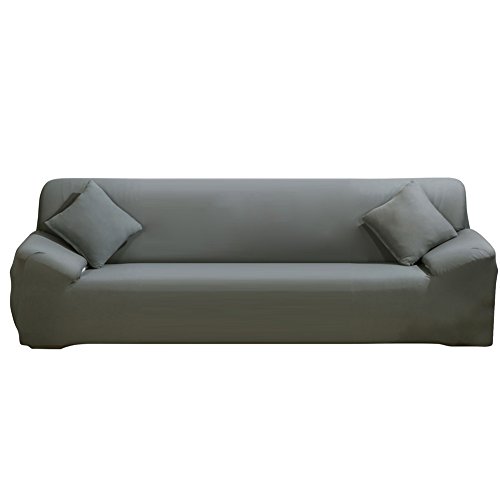 ele ELEOPTION Fundas de Sofá, Fundas de Sofá Elásticas Protectores de Funda de Sofá de Poliéster Funda para Silla de Forma Suave y Antideslizante, Gris, 4 Plaza (Longitud de Sofá 220-300cm) ele ELEOPTION Fundas de Sofá, Fundas de Sofá Elásticas Protectores de Funda de Sofá de Poliéster Funda para Silla de Forma Suave y Antideslizante, Gris, 4 Plaza (Longitud de Sofá 220-300cm)