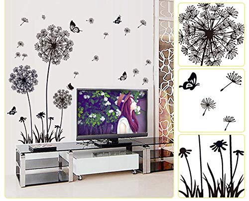 ELEBEAUTY Diente de León Pegatinas de Pared Etiqueta de la Pared Decoración del Hogar 3D Vinilo Papel Pintado Adhesivo Mural para Dormitorios Salones Hogar Baños Cocina Oficina Pegatina de Pared ELEBEAUTY Diente de León Pegatinas de Pared Etiqueta de la Pared Decoración del Hogar 3D Vinilo Papel Pintado Adhesivo Mural para Dormitorios Salones Hogar Baños Cocina Oficina Pegatina de Pared