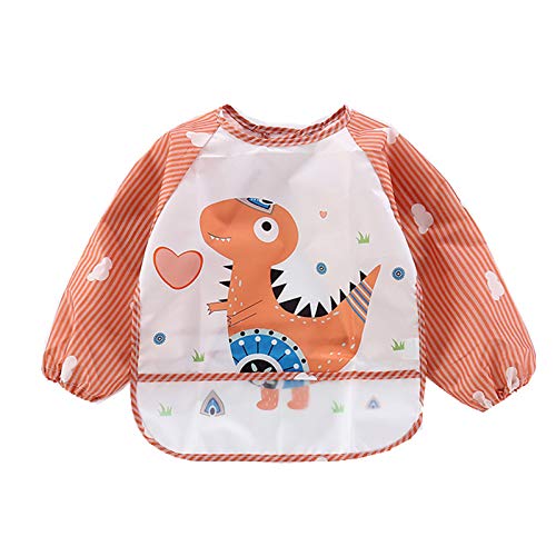 ElecMotive 3 Piezas Babero con Mangas EVA Impermeable Babero de Manga larga Niños Niñas 6-36 Meses ElecMotive 3 Piezas Babero con Mangas EVA Impermeable Babero de Manga larga Niños Niñas 6-36 Meses