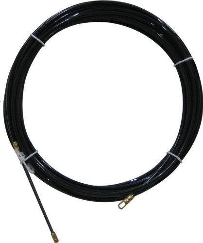 Electraline 61055 - Guía pasahílos (nailon, 20 m), color negro