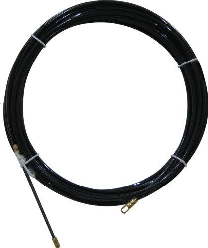Electraline 61055 - Guía pasahílos (nailon, 20 m), color negro Electraline 61055 - Guía pasahílos (nailon, 20 m), color negro