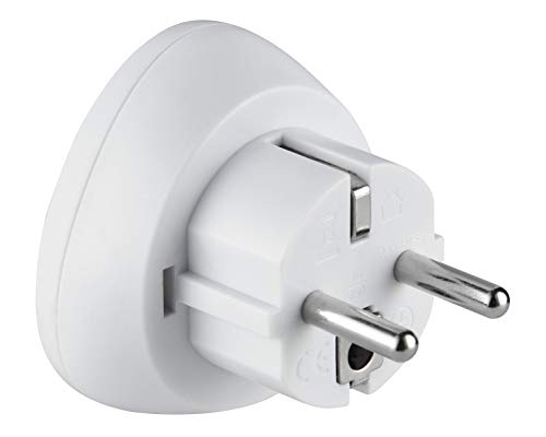 Electraline 770060 Adaptador de Viaje Australia/Cina a tus enchufes de Francia/Europa, blanco Electraline 770060 Adaptador de Viaje Australia/Cina a tus enchufes de Francia/Europa, blanco