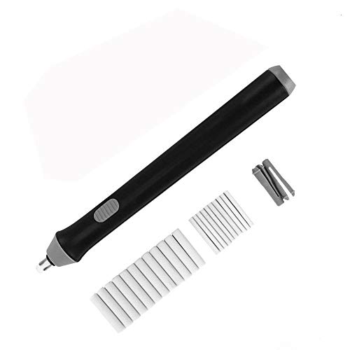 Eléctrico Automático Borrador Portátil Borrador con Pilas Batería Operated Borrador de con 22 piezas de goma reemplazable recambio de 2,3 mm/5 mm para dibujar planos de arquitectura