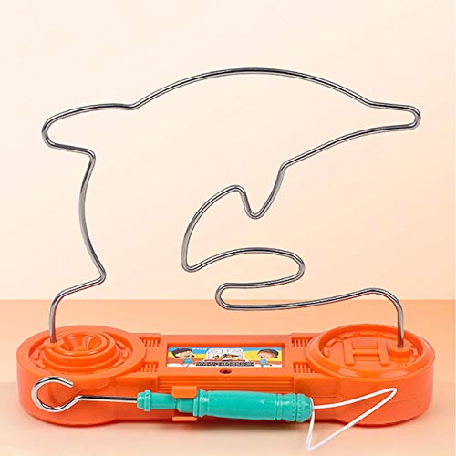 Eléctrico Dont Buzz The Wire Game, Orange Dolphin Retro Wire Conducción Bump Maze Toy Confiable Paciencia Concentración Coordinación Habilidad Ejercicio Clásico Divertido Tablero Puzzle Juguete Eléctrico Dont Buzz The Wire Game, Orange Dolphin Retro Wire Conducción Bump Maze Toy Confiable Paciencia Concentración Coordinación Habilidad Ejercicio Clásico Divertido Tablero Puzzle Juguete